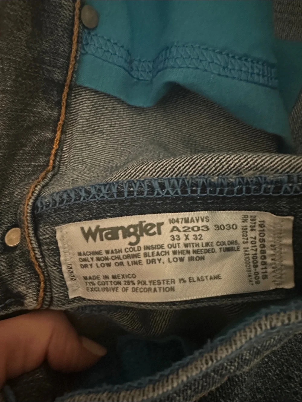 Wrangler Mens Cowboy Cut Regular Fit 47 33x32 Jens